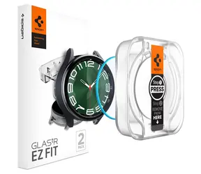 Spigen Glass tR EZ Fit ochranné sklo pro Samsung Galaxy Watch6 Classic 47mm čirá 2 ks 