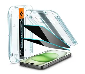 Spigen Glass tR EZ Fit HD Privacy 1 Pack ochranné sklo pro Apple iPhone 15 Plus