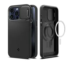 Spigen Optik Armor MagSafe ochranný kryt pro Apple iPhone 15 Pro černá