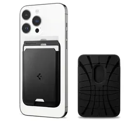 Spigen Valentinus MagSafe Wallet 3 Card pro Apple černá