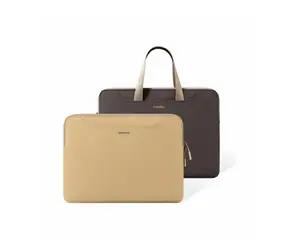 tomtoc Light-A21 Dual-color Slim Pouzdro s poutkem pro 13.5" notebook hnědá 