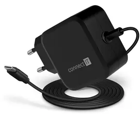 CONNECT IT CNP-1660 C-Power Mini černá / Univerzální notebookový USB-C adaptér / 67W