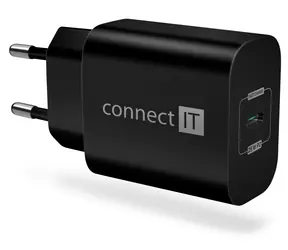 CONNECT IT CWC-2070 Voyager2 černá / Nabíjecí adaptér / USB-C / 25W