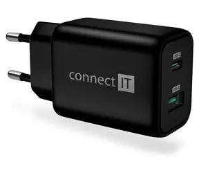 CONNECT IT CWC-2080 Wanderer2 černá / Nabíjecí adaptér / USB-A / USB-C / 33W