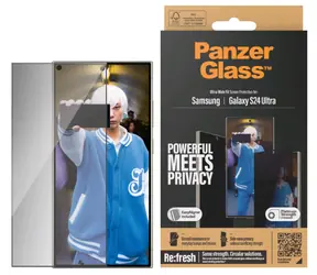 PanzerGlass UWF Privacy Tvrzené sklo pro Samsung Galaxy S24 Ultra / Instalační set 