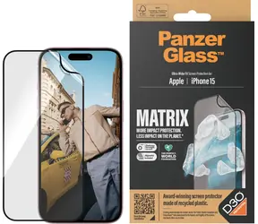 PanzerGlass Matrix UWF D30 Ochranná fólie pro Apple iPhone 15 / Instalační set 