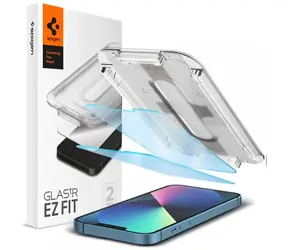 Spigen Glass tR EZ Fit Anti-BlueLight ochranné sklo pro Apple iPhone 16e & 14 & 13 & 13 Pro 2ks 