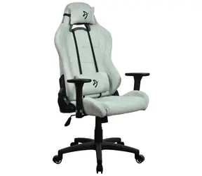 Arozzi Torretta Soft Fabric perlově zelená / Herní židle / látkové čalounění / nastavitelná výška a úhel / otočná o 360°