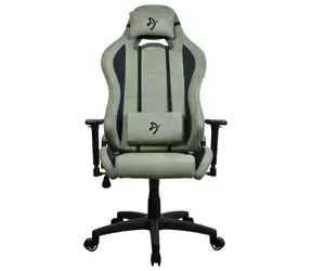 Arozzi Torretta Super Soft zelená / Herní židle / látkové čalounění / nastavitelná výška a úhel / otočná o 360°
