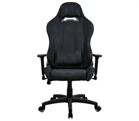 Arozzi Torretta Super Soft černá / Herní židle / látkové čalounění / nastavitelná výška a úhel / otočná o 360°