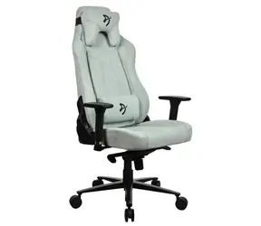 Arozzi Vernazza Soft Fabric perlově zelená / Herní židle / textilní potažení / nastavitelná výška a úhel / otočná o 360°