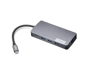 Lenovo 150 USB-C Travel Dock / 1x HDMI / 1x VGA / 3x USB-A / 1x USB-C / 1x GLAN / čtečka karet SD/TF
