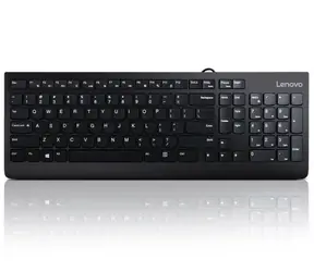 Lenovo 300 černá / Drátová klávesnice / CZ layout / 1x USB-A