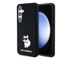 Karl Lagerfeld Liquid Silicone Choupette NFT Zadní Kryt pro Samsung Galaxy S24+ černá