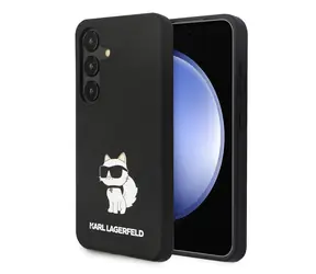 Karl Lagerfeld Liquid Silicone Choupette NFT Zadní Kryt pro Samsung Galaxy S24 černá