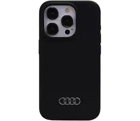 Audi Silicone Zadní Kryt pro Apple iPhone 15 Pro Max černá