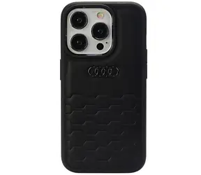 Audi GT Synthetic Leather Zadní Kryt pro Apple iPhone 15 Pro černá