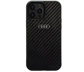 Audi Carbon Fiber Zadní Kryt pro Apple iPhone 14 Pro černá 