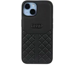 Audi Genuine Leather Zadní Kryt pro Apple iPhone 14 černá