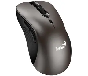 GENIUS Ergo 8100S titanová / Bezdrátová myš / 1600 DPI / 2.4 GHz USB-A dongle / 1x AA