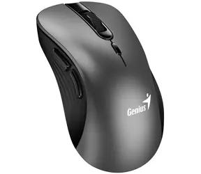 GENIUS Ergo 8100S šedá / Bezdrátová myš / 1600 DPI / 2.4 GHz USB-A dongle / 1x AA