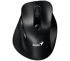 GENIUS Ergo 9000S černá / Bezdrátová myš / 2400 DPI / 2.4 GHz USB-A dongle / Bluetooth / 1x AAA