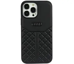 Audi Genuine Leather Zadní Kryt pro Apple iPhone 13/13 Pro černá