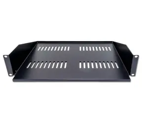XtendLan CPOLIC2U40-B-P Police 400mm černá / univerzal / 2U / 45kg nosnost / předsunutá