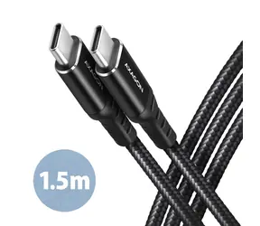 AXAGON BUCM-CM15AB HQ Datový kabel USB-C 2.0 - USB-C 1.5m 60W černá