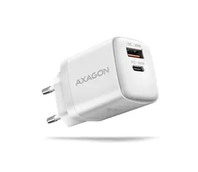 AXAGON ACU-PQ30W bílá / Nabíječka / 1x USB-A + 1x USB-C / 30W