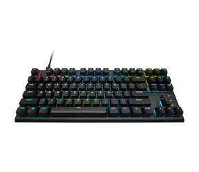 Corsair K60 PRO TKL RGB černá / Herní klávesnice / mechanická / Corsair OPX / RGB / USB / DE Layout