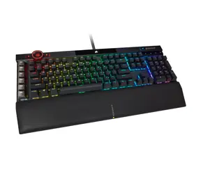 Corsair K100 RGB černá / Herní klávesnice / drátová / opticko-mechanická / Corsair OPX / RGB / USB / DE Layout