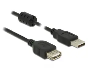 DeLock Prodlužovací kabel USB 2.0 A (M) - USB 2.0 A (F) 0.5m černá