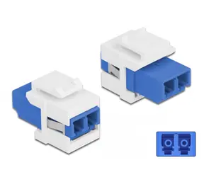 DeLock Adaptér LC Duplex (F) - LC Duplex (F) modrá