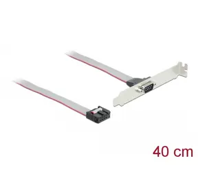 DeLock Výstupní zadní slot 1x COM D-Sub 9pin 40cm šedá