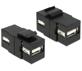 DeLock Adaptér USB 2.0 A (F) - USB 2.0 A (F) černá