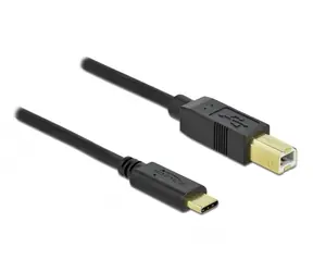 DeLock Kabel USB 2.0 C (M) - USB 2.0 B (M) 2.0m černá