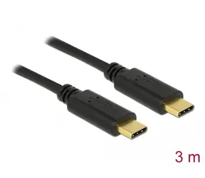 DeLock Kabel USB 2.0 C (M) - USB 2.0 C (M) 3.0m černá