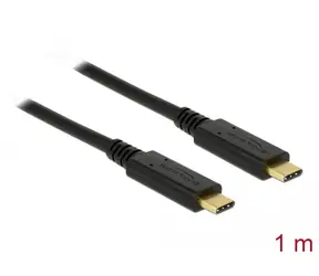 DeLock Kabel USB 3.1 C (M) - USB 3.1 C (M) 1.0m černá