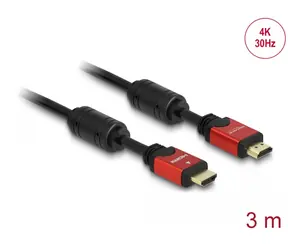 DeLock Kabel HDMI (M) - HDMI (M) 3m černá