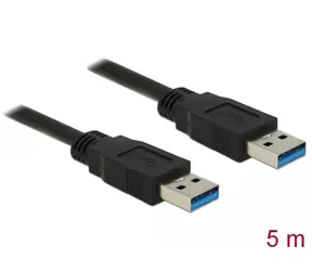 DeLock Kabel USB 3.0 A (M) - USB 3.0 A (M) 5.0m černá