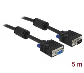 DeLock Prodlužovací kabel VGA (M) - VGA (F) 5m černá