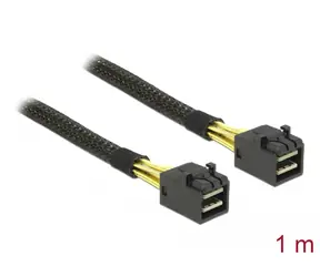 DeLock Kabel Mini SAS HD SFF-8643 (M) - Mini SAS HD SFF-8643 (M) 1m černá