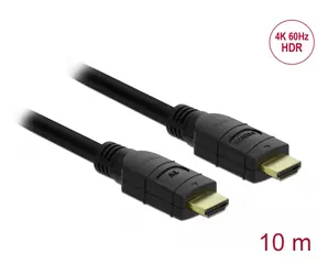 DeLock Kabel aktivní HDMI (M) - HDMI (M) 10m černá