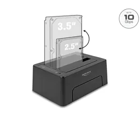 DeLock Dokovací stanice pro 2x SATA HDD/SSD černá