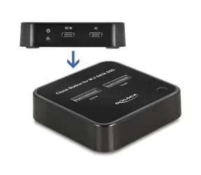 DeLock Dokovací stanice pro 2x M.2 SSD černá
