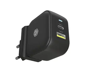 Icy Box IB-PS106-PD černá / Nabíječka / 38W / 1x USB-A / 1x USB-C 