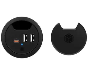 Icy Box IB-HUB1407 černá / Nabíječka / 30W / 2x USB-A / 1x USB-C 