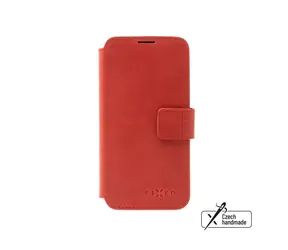 FIXED ProFit Kožené pouzdro typu kniha pro Samsung Galaxy A55 5G červená