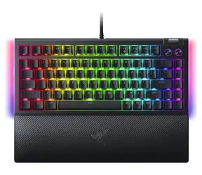 Razer BlackWidow V4 75% Intl. černá / Herní klávesnice / mechanická / Razer orange / RGB / USB-C / US Layout